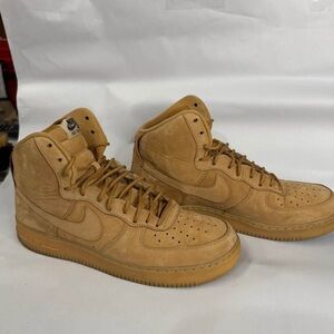 Nike Men's Air Force 1 Highs in Flax Brown/Tan- size 11